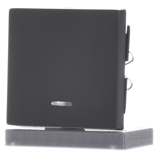 Клавіша вимикача із підсвічуванням SYSTEM M антрацит Merten, MTN431014 - фото №1