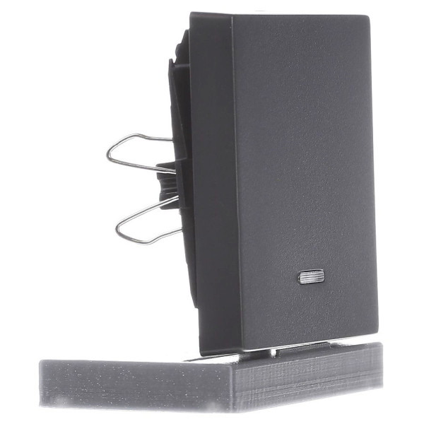 Клавіша вимикача із підсвічуванням SYSTEM M антрацит Merten, MTN431014 - фото №2