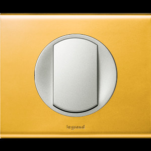 Однопостовая рамка Legrand Celiane (069131) (золото) - фото №1