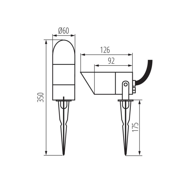 Уличный светильник Kanlux 36432 Griblo GU10 1x7W IP65 антрацит - фото №3