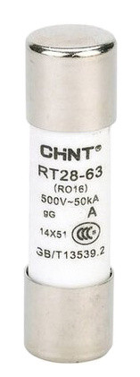 Цилиндрический предохранитель Chint RT28-63 gG/gL 14х51мм 50A (520495)