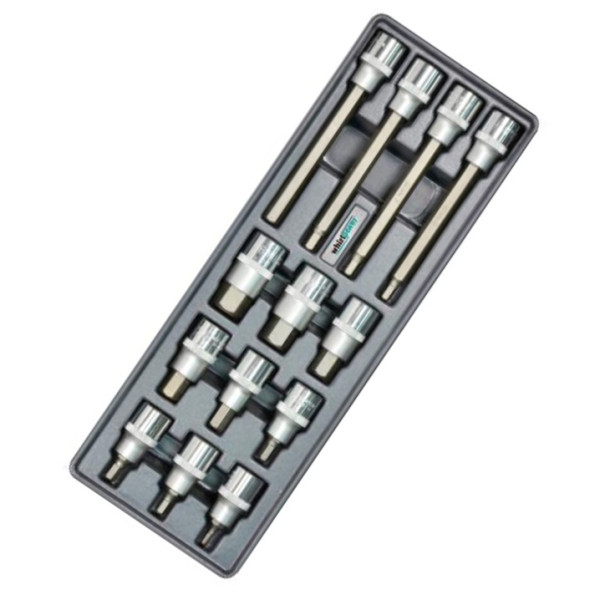 Набір торцевих головок із вставками Hex Whirlpower 1/2" 13 предметів