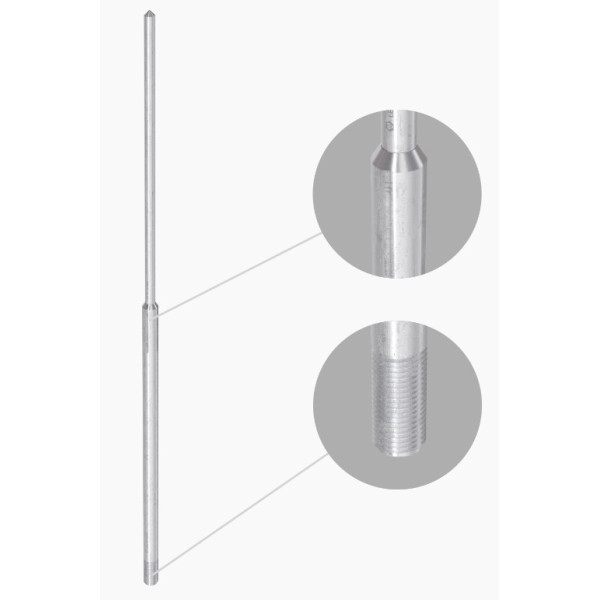 Блискавкоприймач Leo Lightman 2м з різьбою М16 Al (401207) - фото №1