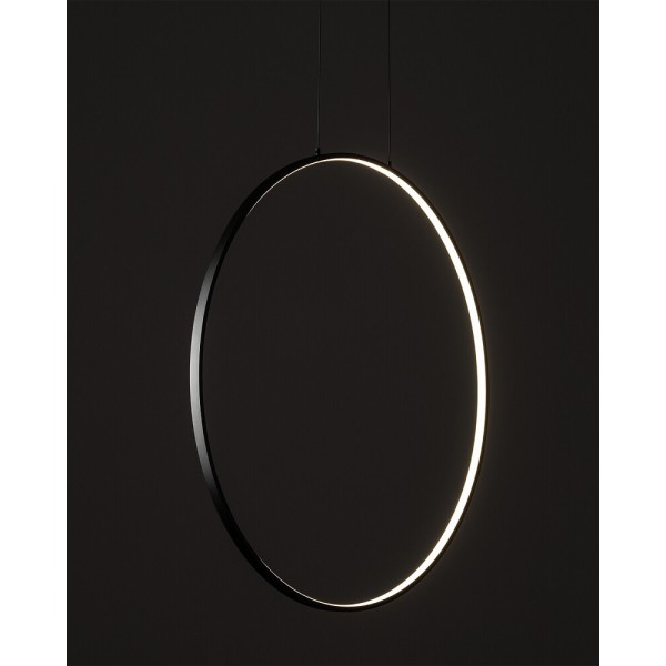 Люстра Nowodvorski 10810 Circolo LED S 1x18W 3000K 560Lm IP20 чорна - фото №1