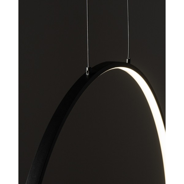 Люстра Nowodvorski 10810 Circolo LED S 1x18W 3000K 560Lm IP20 чорна - фото №4