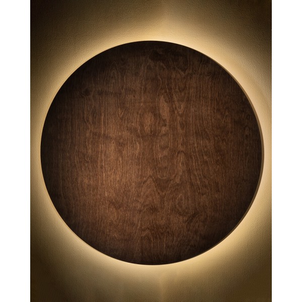 Бра, настінний світильник Nowodvorski 11178 Ring Timber LED XXL 1x22W 3000K 400Lm IP20 коричневий - фото №1