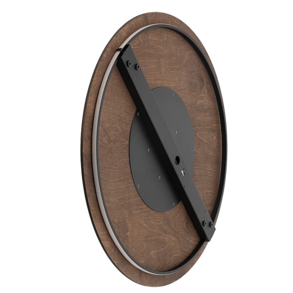 Бра, настінний світильник Nowodvorski 11178 Ring Timber LED XXL 1x22W 3000K 400Lm IP20 коричневий - фото №4