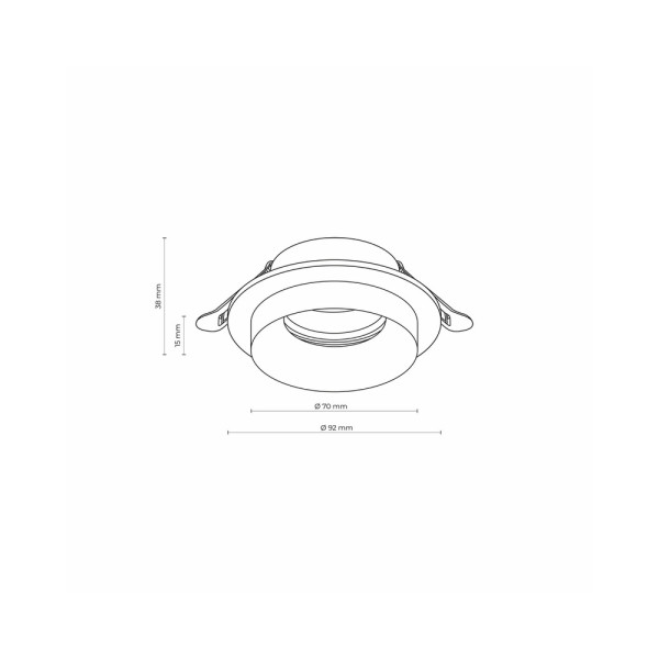 Точковий світильник TK Lighting 6921 Jet GU10 1x10W IP20 Wh - фото №1