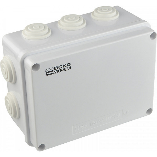 Розподільча коробка Аско-Укрем (TY-RA) 150x110x70мм (A0150170019) - фото №1