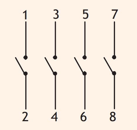 Кулачковый переключатель ETI 004773077 CS 63 92 U LK (4p «0-1» 63A) - фото №2