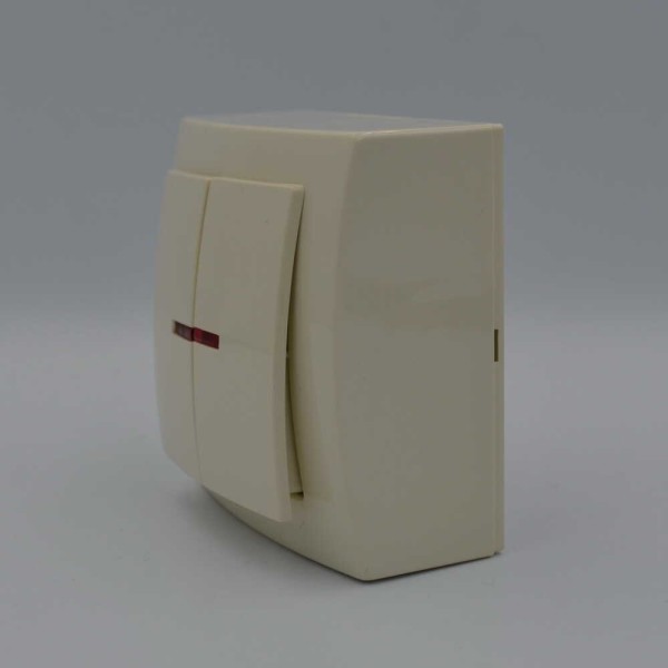 Выключатель Nilson Themis кремовый 2кл с подсветкой ( 26121004 ) - фото №2