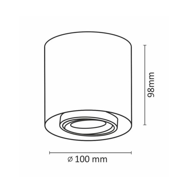 Точечный светильник Goldlux 325372 Xeno GU10 1x10W IP20 черный - фото №4