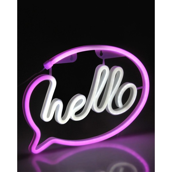 Бра, настенный светильник Goldlux 327147 Neon Hello LED 1x3W IP20 белый - фото №2