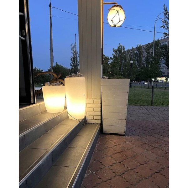 Вуличний світильник Nowodvorski 9711 Flowerpot S E27 1x25W IP44 білий - фото №2