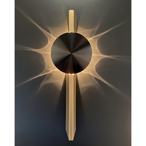 Бра, настенный светильник Zuma Line 5905316693487 Flux LED 1x3W 3000K 175Lm IP20 золотой - фото №1