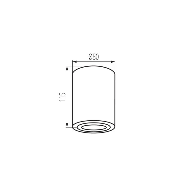 Точечный светильник Kanlux 25479 Bord GU10 1x10W IP20 - фото №2