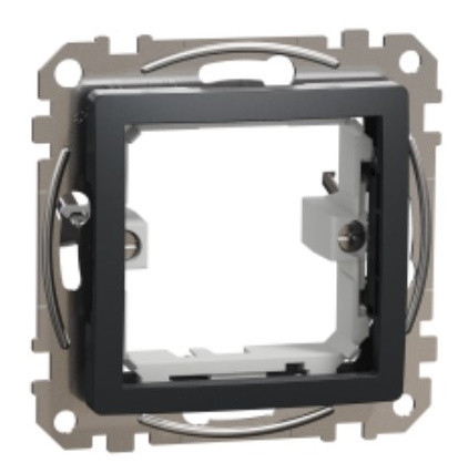 Рамка-адаптер для изделий 45х45мм Schneider Electric Sedna Design & Elements для Unica New черная SDD114905