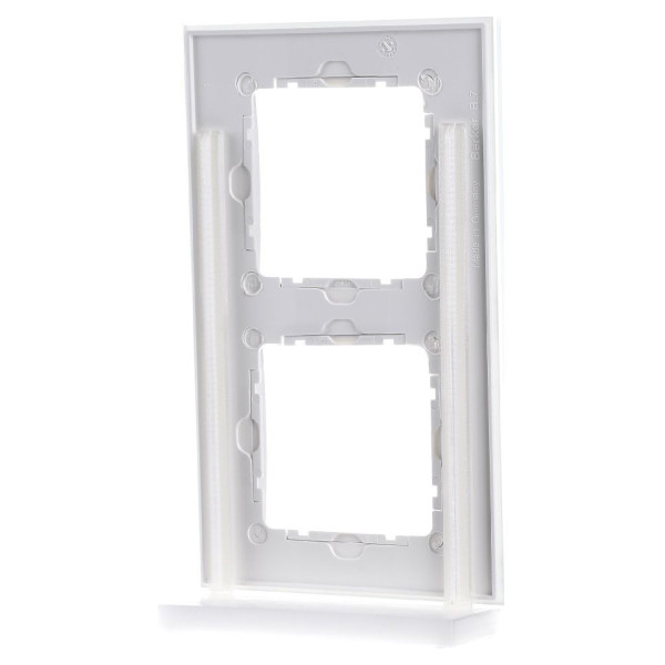 Рамка стеклянная 2-местная полярная белизна Berker B.7 - фото №4