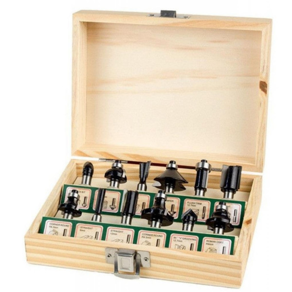 Набір фрез по дереву Tolsen 12шт (75680)