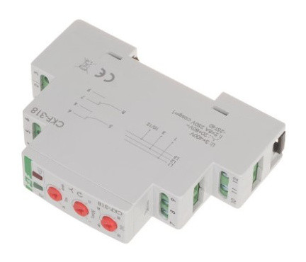 Реле обриву та чергування фаз F&F CKF-318 3х400В+N 2х8А - фото №3