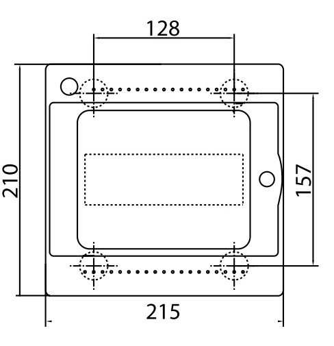 Щит встраиваемый DKC Ram Base на 8 модулей с дверцей RAL9016 - фото №3