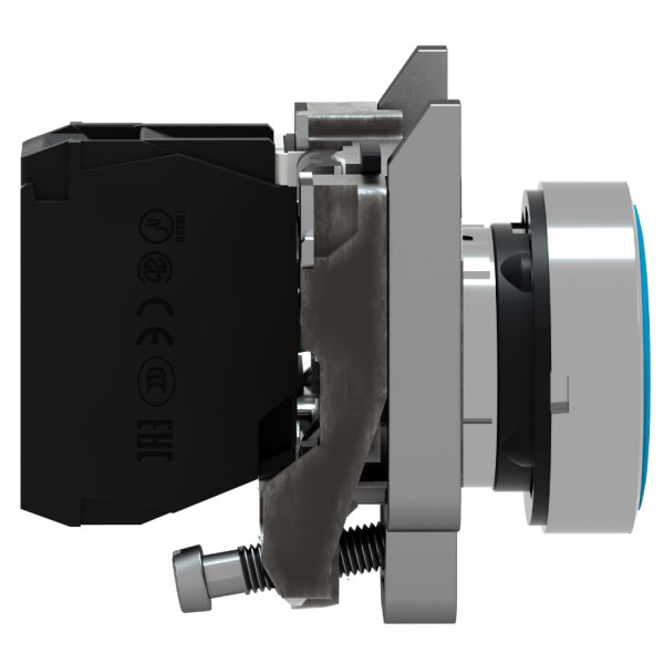 Металева кнопка Schneider Electric XB4BA61 Harmony XB4 синя - фото №1