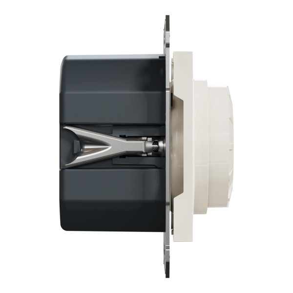 Поворотний димер для LED ламп RC 3-370Вт Schneider Electric Asfora без рамки кремовий (EPH6870123) - фото №2