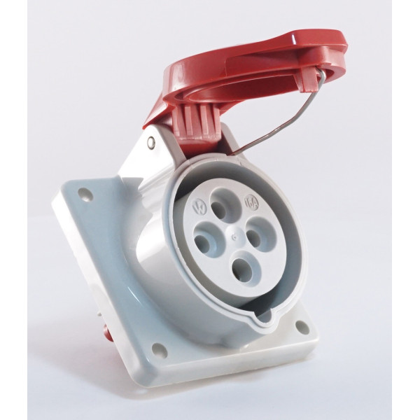 Наклонный силовой разъем WALTHER WL510406 (3p+PE) 16А IP44 - фото №3