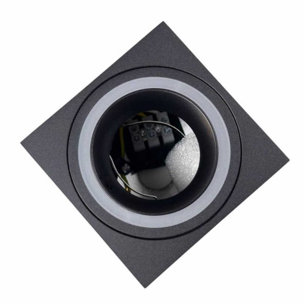 Cветильник точечный накладной MANHATTAN-L GU10 IP20 квадрат черный Violux ( 341101 ) - фото №2