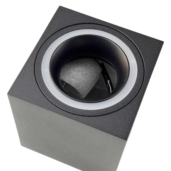 Cветильник точечный накладной MANHATTAN-L GU10 IP20 квадрат черный Violux ( 341101 ) - фото №3