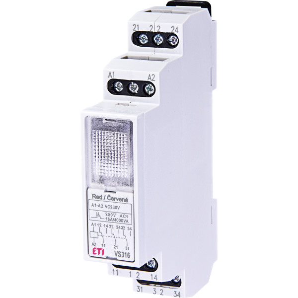 Промежуточное реле ETI 002471202 VS316K 230V АС (3x16A AC1)