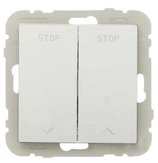 Вимикач жалюзі Logus 21290 TBR білий