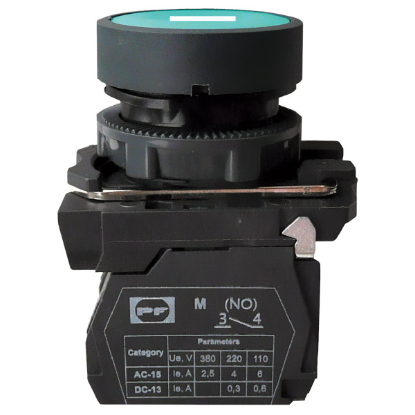 Кнопка Promfactor FP5-AA3311 1NO «I» зелена (FP5-AA3311)