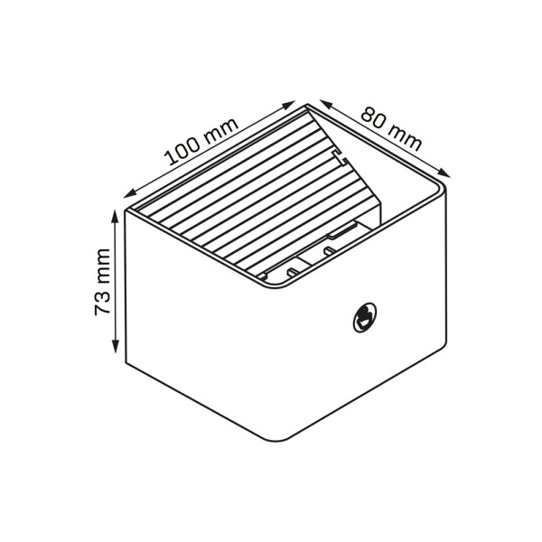 Бра, настінний світильник з датчиком руху Goldlux 331434 Miri LED 1x2.5W 3000K/4000K/6400K 150Lm IP20 чорний - фото №4