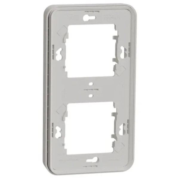 Вертикальна 2-постова рамка Schneider Electric MUR39151 IP55 (біла) - фото №1