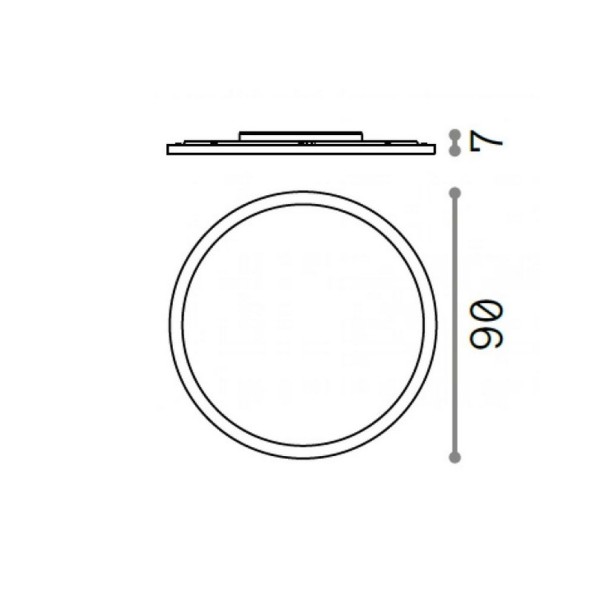 Світильник стельовий Ideal Lux 270326 Fly 3000k - фото №2