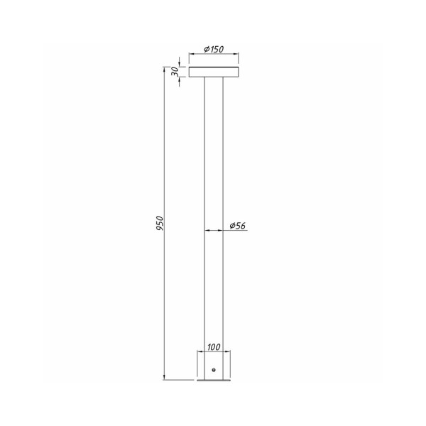 Вуличний світильник Imperium Light 726195.08.08.93 Column Led 1x8.4W 6000K IP67 Сірий - фото №4