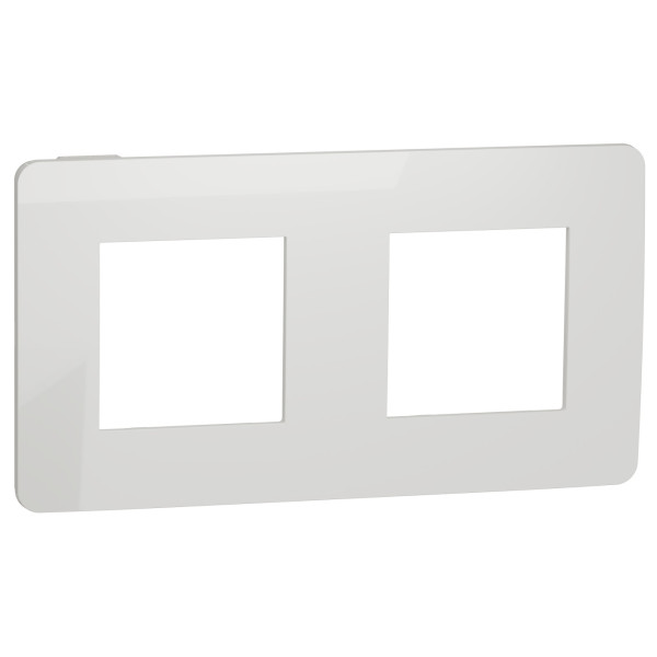 Двопостова рамка Schneider Electric NU280418 (білий/білий)