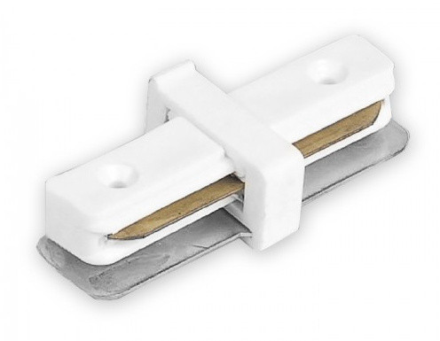 Посилений прямий конектор Feron 6585 LD1100 для однофазного шинопроводу (білий)
