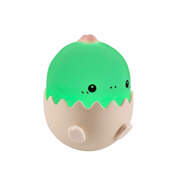 Ночник Динозаврик розовый, настольная лампа с аккумулятором Goldlux 326973 Baby Dino LED 1x0.75W 3000K+RGB IP20 - фото №1