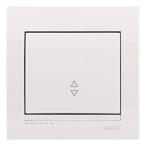 Выключатель проходной белый, Deriy, Lezard