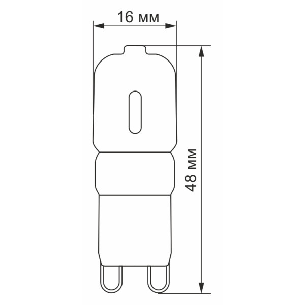 Світлодіодна лампа Videx G9e G9 2,5Вт 4100K (VL-G9e-25224) - фото №2