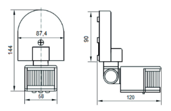 Датчик движения Аско-Укрем ДР-10А черный (A0220010019) - фото №7