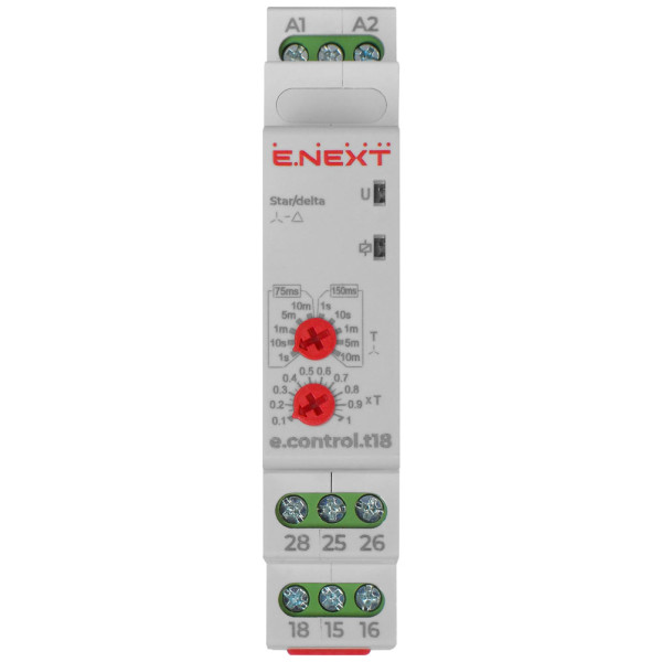 Реле часу запуску зірка-трикутник e.control.t18, E-Next - фото №1