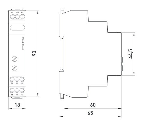 Реле часу запуску зірка-трикутник e.control.t18, E-Next - фото №3