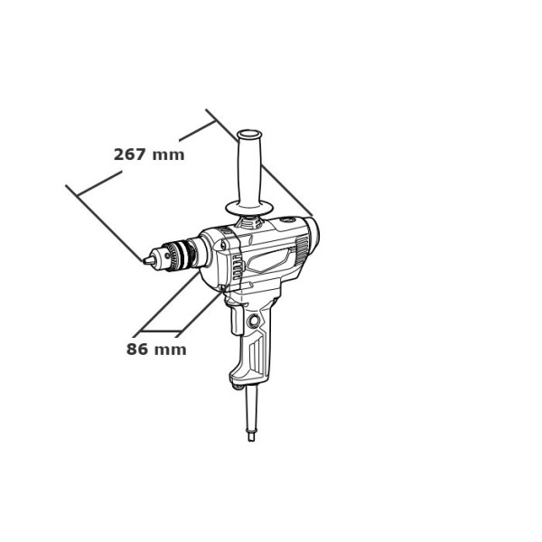 Міксер будівельний Makita M6201 750Вт - фото №1