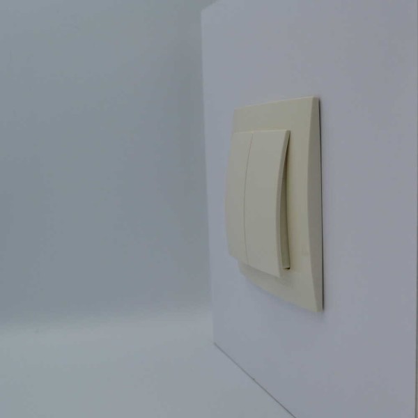 Вимикач Nilson Touran кремовий 2кл ( 24121003 ) - фото №2