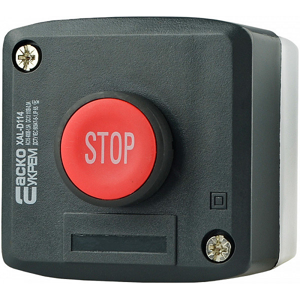Одноместный пост управления Аско-Укрем XAL-D114 с кнопкой «Стоп» (A0140020055)
