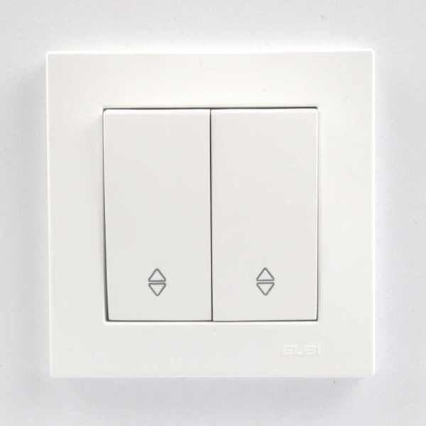 Выключатель EL-BI VEGA белый мат 2-кл проходной ( 510-016200-211 ) - фото №1