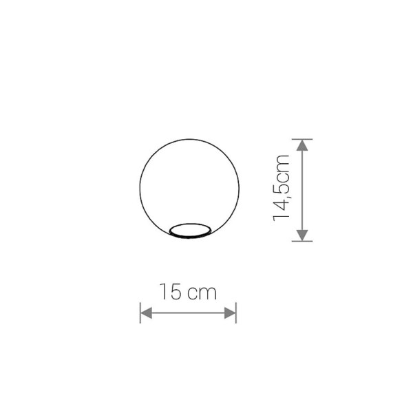 Плафон для светильника Nowodvorski 8531 Cameleon Sphere S E27/G9 Transparent - фото №1